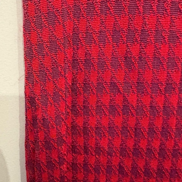 Zara Red Boot Cut Flare Pants with Knit Texture - Picture 2 of 3